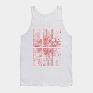 Lusaka,  Zambia City Map Typography - Oriental Tank Top